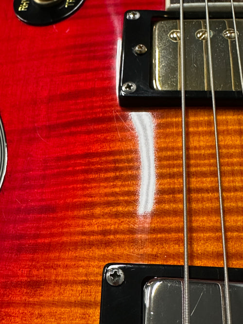 Used Epiphone Les Paul Custom Flame Top (2000) - Heritage Cherry Sunburst #62295 with Hard Case