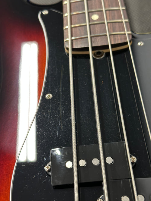 Used Fender American Performer Precision Bass - 3-Tone Sunburst #19941 with Original Gig Bag