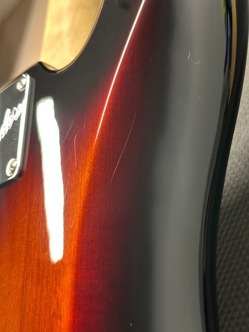 Used Fender American Performer Precision Bass - 3-Tone Sunburst #19941 with Original Gig Bag