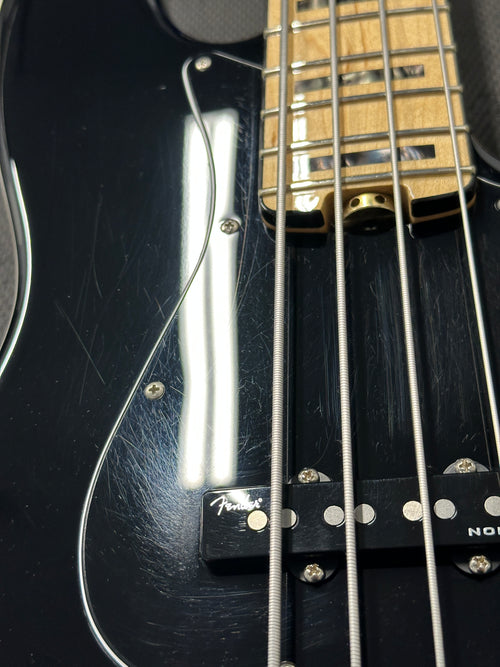 Used Fender American Elite Jazz Bass (2018) - Black #38266 with Hard Case