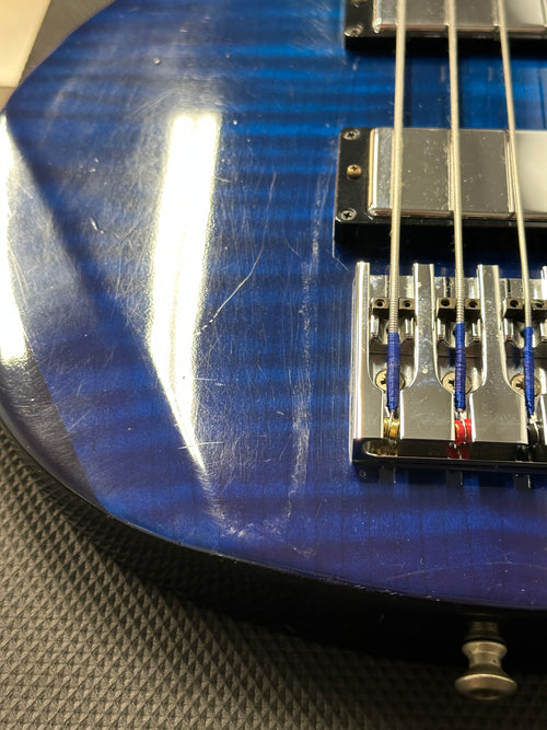 Used Gibson Guitar Of The Week #7 Les Paul Money Bass (2007) - Midnight Manhattan Blue #71343 with Original Hard Case