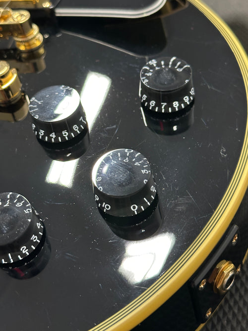 Used Epiphone Les Paul Custom Pro (2019) - Ebony #22823 with Hard Case