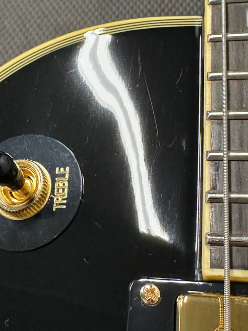 Used Epiphone Les Paul Custom Pro (2019) - Ebony #22823 with Hard Case