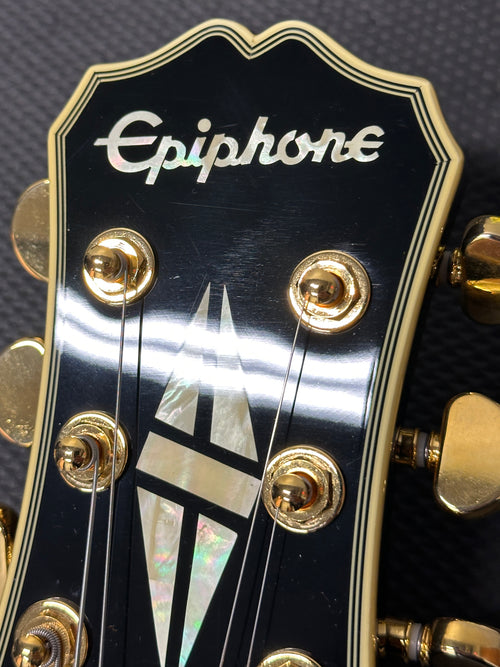 Used Epiphone Les Paul Custom Pro (2019) - Ebony #22823 with Hard Case