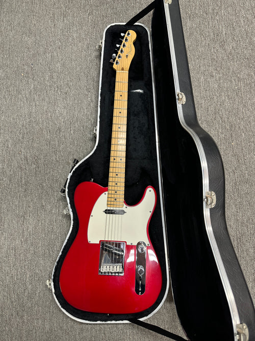 Used Fender American Standard Telecaster (1996) - Candy Apple Red #03750 with Original Hard Case