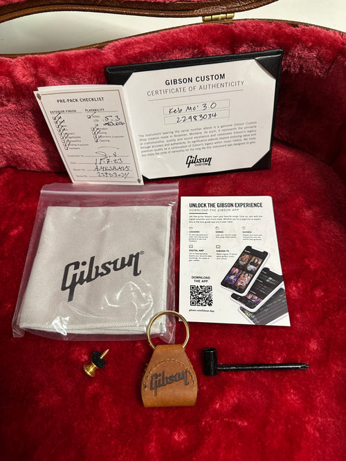 Used Gibson Keb' Mo' "3.0" 12-Fret J-45 (2023) - Vintage Sunburst #83034 with Original Hard Case