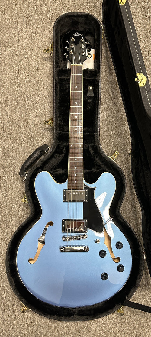 Used Heritage Standard H-535 Semi-Hollow (2024) - Pelham Blue #40507 with Original Hard Case