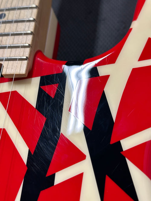Used EVH Striped Series (2019) - Red with Black Stripes #00309