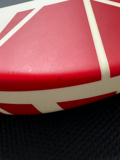 Used EVH Striped Series 5150 (2019) - Red with Black and White Stripes #01417