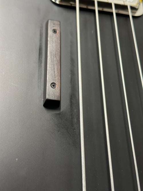 Used Grez Guitars Custom Mendocino Short Scale Bass - Satin Black #1805 with Original Gig Bag