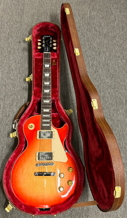 Used Gibson Les Paul Standard '50s Plain Top Limited-Edition (2024) - Washed Cherry Sunburst #40123 with Original Hard Case