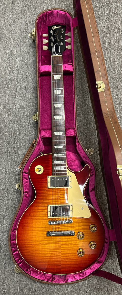 Used Gibson Custom Shop True Historic 1959 Les Paul Standard (2015) - Washed Cherry Sunburst #95517 with Original Hard Case