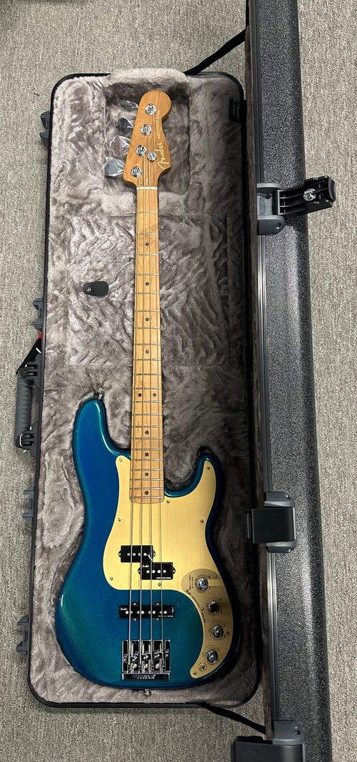 Used Fender Dealer Exclusive American Ultra II Precision Bass - Aurora #22257 with Original Hard Case