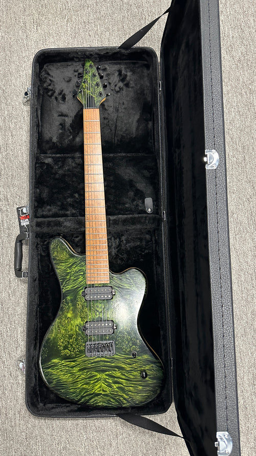 Used TW Smith Cooper 7 String - Green Top #25152 with Original Hard Case