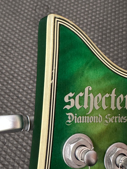 Used Schecter C-1 Platinum (2021) - Emerald Burst #61663 with Hard Case