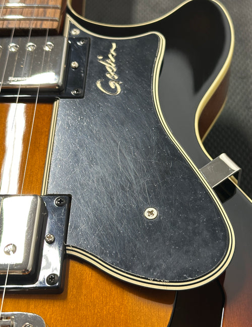 Used Godin Montreal Premiere HG (2018) - Sunburst #45107 with Hard Case and Original Gig Bag