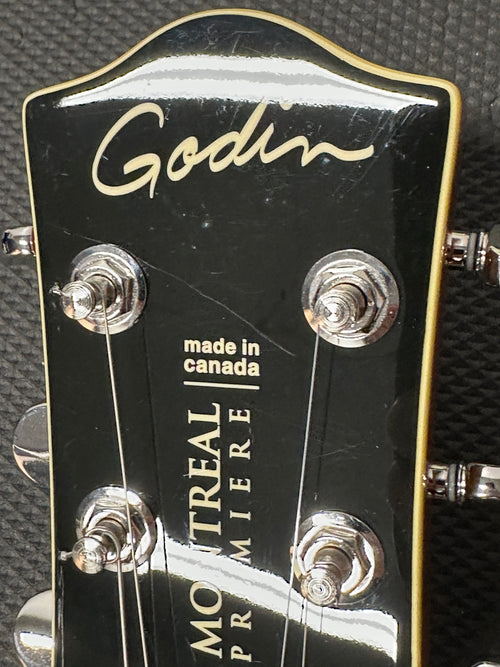 Used Godin Montreal Premiere HG (2018) - Sunburst #45107 with Hard Case and Original Gig Bag