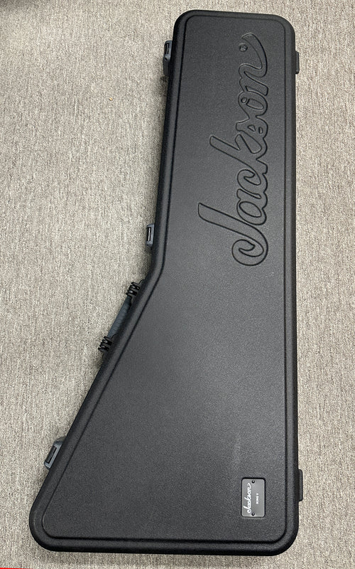 Used Jackson Custom Shop King V Music Zoo Exclusive - Nitro Aged Fiesta Red #10637 with Original Hard Case