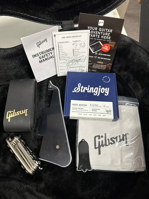 Gibson Limited Edition Mark Morton Les Paul Modern Quilt - Translucent Ebony Burst Satin #50134