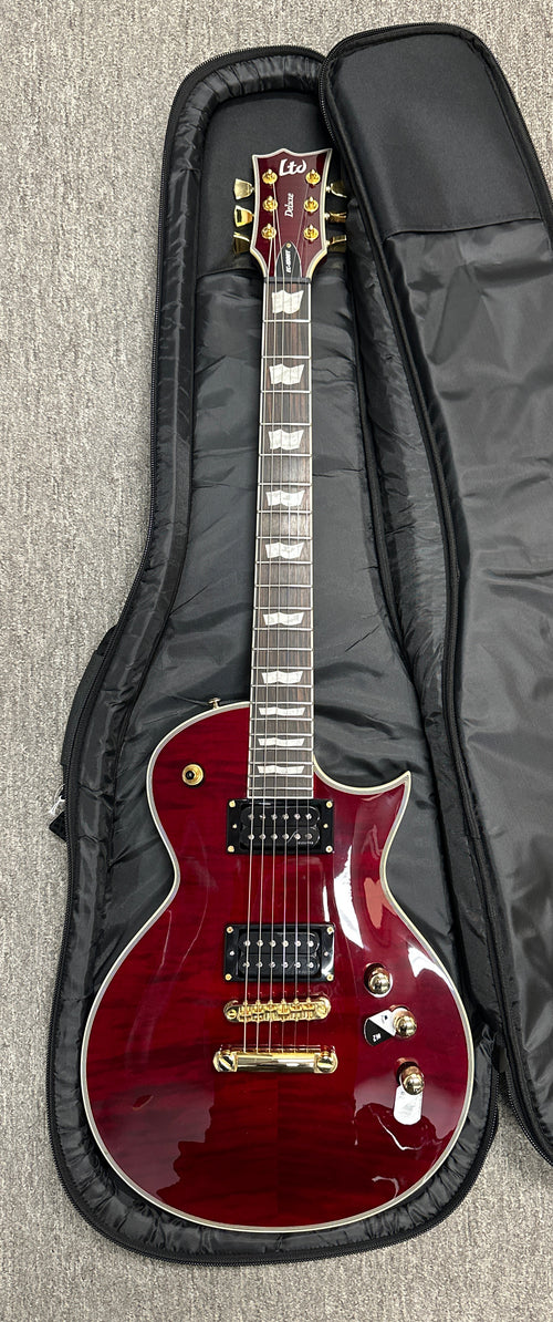 Used LTD EC-1000T CTM (2021) - See Thru Black Cherry #11585 with Gig Bag