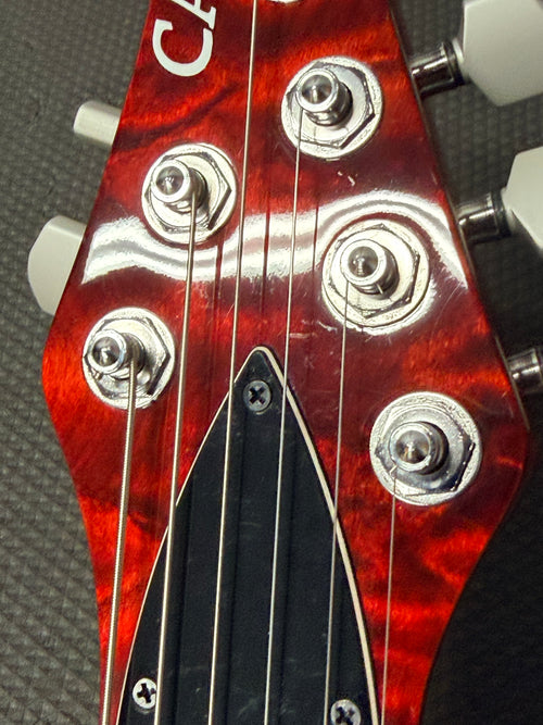 Used Carvin H2 Allan Holdsworth (1997) - Ruby Red Stain #57971 with Original Hard Case