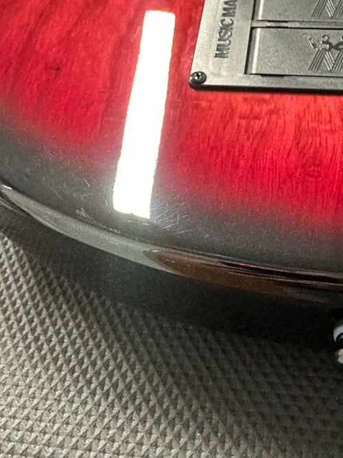 Used Ernie Ball Music Man StingRay Special 4 H - Raspberry Burst #99559 with Original Case