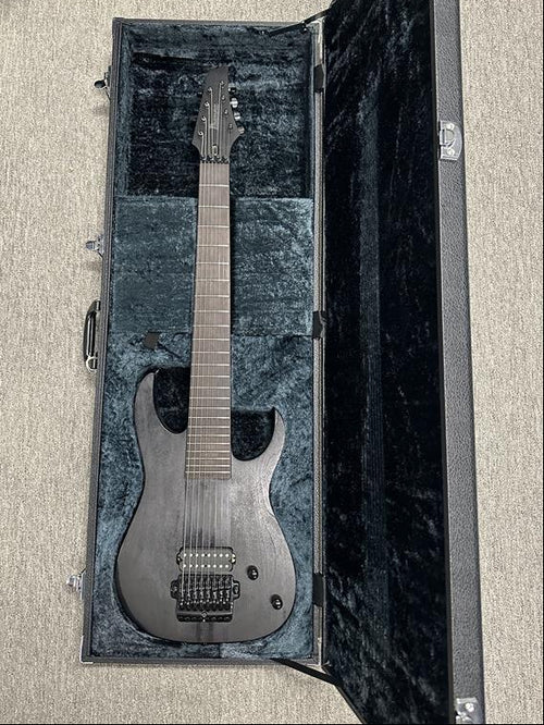 Used Ibanez Custom Shop Mårten Hagström Signature M8M (2024) - Weathered Black #24901 with Original Hard Case