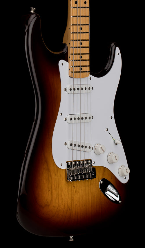 Used Fender Custom Shop LTD Fat 1954 Stratocaster NOS (2024) - Wide-Fade Chocolate 2-Color Sunburst #0517 with Original Hard Case